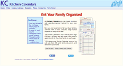 Desktop Screenshot of kitchencalendars.co.uk